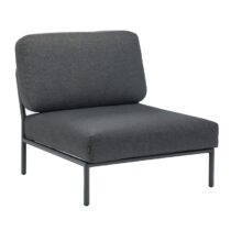 Houe Level lounge fauteuil dark grey Stoelen Zilver