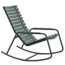 Houe ReClips schommelstoel met armleuningen groen Stoelen Groen Metaal