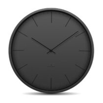 Huygens - Tone Index 45cm - Zwart - Wandklok - Stil - Quartz uurwerk Klokken Zwart Glas
