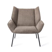 Jesper Home Haruno Lounge Chair - Taupy Toffee Stoelen Bruin Polyester