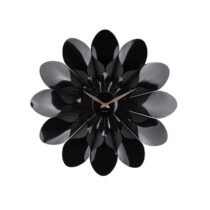 Karlsson Flower wandklok Klokken Zwart Plastic