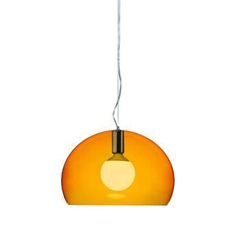 Kartell FL/Y Hanglamp Small Verlichting Oranje Kunststof