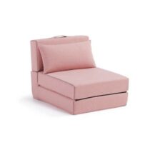 Kave Home Arty Poef Eenpersoonsbed Roze Bedden Roze Acryl