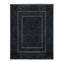 Kleine Wolke Badmat Plaza 60x80 cm zwart Badtextiel Zwart Katoen