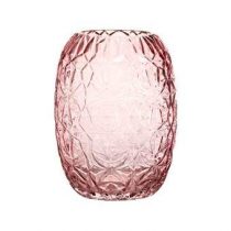 &Klevering 70 Vaas Woonaccessoires Roze Glas