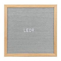 LEDR Letterbord 30 x 30 cm Wanddecoratie & -planken Bruin