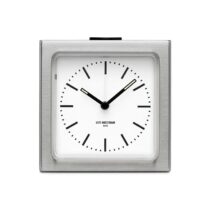 LEFF amsterdam - Block - Alarm - Staal/Wit - Design - Staande Klok Klokken Wit