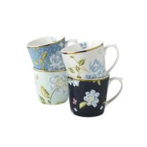 Laura Ashley Giftset 4 Bekers Assorti 32 cl. Servies Multicolor Porselein