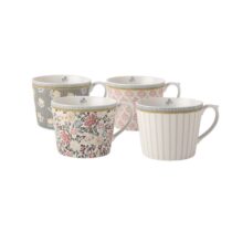 Laura Ashley Giftset 4 Bekers Laag Assorti 30 cl. Servies Multicolor Porselein