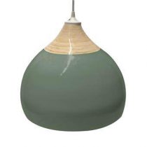 Leitmotiv Glazed Hanglamp S Verlichting Groen Bamboe