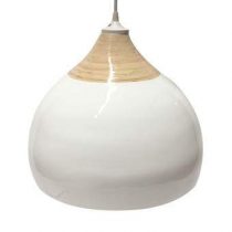 Leitmotiv Glazed Hanglamp S Verlichting Wit Bamboe