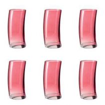 Leonardo Swing Longdrinkglazen - 6 st. Glasservies Rood Glas