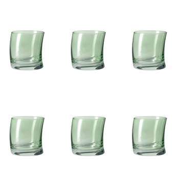 Leonardo Swing Waterglazen - 6 st. Glasservies Groen Glas