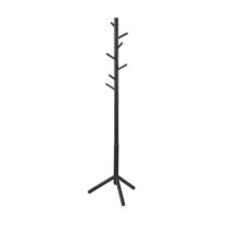 Lisomme Dean houten staande kapstok - 176 cm hoog - Zwart Kapstokken Zwart