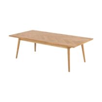 Lisomme Senn houten salontafel naturel visgraat - 140 x 70 cm Tafels Bruin Hout