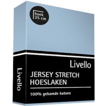 Livello Hoeslaken Jersey Beddengoed Blauw Jersey