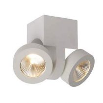 Lucide Mitrax LED Plafondspot Dubbel Zijwaarts Verlichting Wit Aluminium