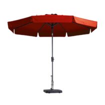 Madison - Parasol Flores Rond - 300cm - Rood Zonwering Rood Polyester
