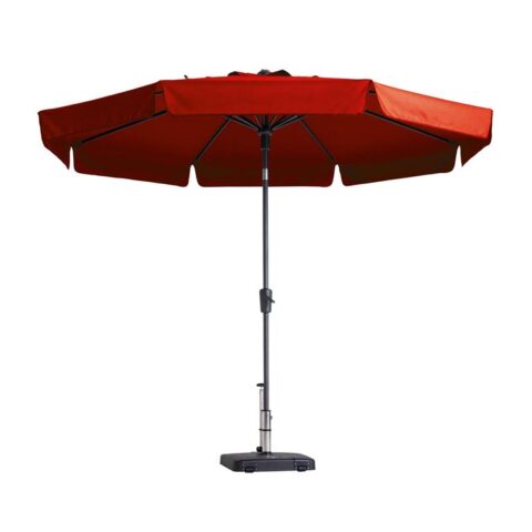 Madison - Parasol Flores Rond - 300cm - Rood Zonwering Rood Polyester