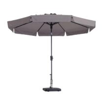 Madison - Parasol Flores Rond - 300cm - Taupe Zonwering Bruin Polyester