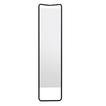 Menu Kaschkasch Staande spiegel - H 175 x B 42 cm Spiegel Zwart Aluminium