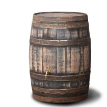 Meuwissen Agro Regenton Whiskyvat 195 liter - Hergebruikt - Robuust Tuinbewatering Bruin Hout