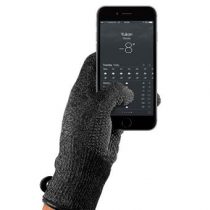 Mujjo Double-Layered Touchscreen Handschoenen S Fashion accessoires Zwart Textiel