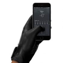 Mujjo Leather Touchscreen Handschoenen M Fashion accessoires Zwart Leder