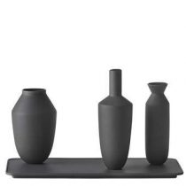 Muuto Balance 3 Vase Set Woonaccessoires Zwart Porselein