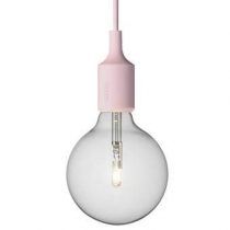 Muuto E27 LED Hanglamp  Verlichting Roze Rubber