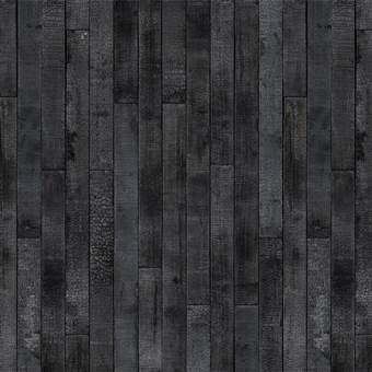 NLXL Piet Hein Eek Materials Burnt Wood Behang Wanddecoratie & -planken Zwart Papier