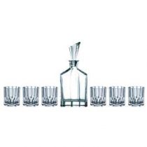 Nachtmann Aspen Whiskeyset 7-delig Glasservies Transparant Kristalglas