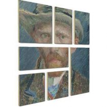 Ogu Van Gogh Selfie Wanddecoratie 96 x 96 cm Wanddecoratie & -planken  Karton