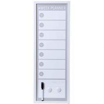 PT Memo- & whiteboard Weekplanner Wanddecoratie & -planken Grijs