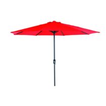 Parasol Lotus Ø300 cm - royal grey-rood Zonwering Rood Polyester