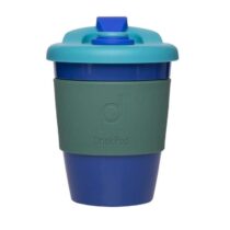 Pioneer - Set van 2 - Herbruikbare Koffiebeker - 340ml - Oceaan Blauw Servies Blauw Siliconen