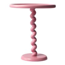 Pols Potten Twister Bijzettafel - Pink Tafels Roze Aluminium