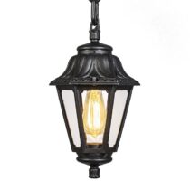 QAZQA Hanglamp buiten anna - Zwart - Klassiek / Antiek - D 220mm Buitenverlichting Zwart Kunststof