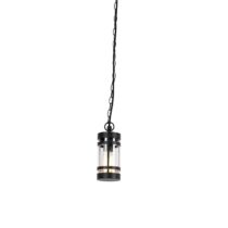 QAZQA Hanglamp buiten gleam - Zwart - Modern - D 110mm Buitenverlichting Zwart Kunststof