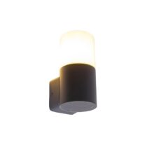 QAZQA Wandlamp buiten odense - Zwart - Modern - L 8.5cm Buitenverlichting Zwart Aluminium