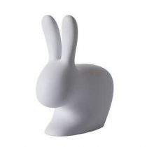 Qeeboo Rabbit Baby Kruk Barkrukken & krukken Grijs Kunststof
