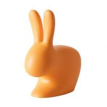 Qeeboo Rabbit Baby Kruk Barkrukken & krukken Oranje Kunststof