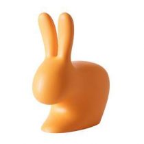 Qeeboo Rabbit Kruk Barkrukken & krukken Oranje Kunststof
