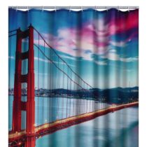 RIDDER Douchegordijn San Francisco 180x200 cm Badkameraccessoires Multicolor Polyester