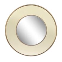 Riverdale - Spiegel Tess goud/ivoor 50cm - Beige Spiegel Beige Metaal