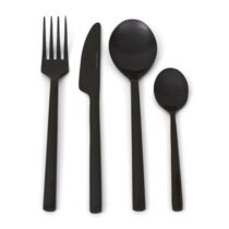 Riviera Maison RM Loft Cutlery 4 pcs black Bestek Zwart RVS