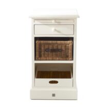 Riviera Maison Rangez en Plus Bed Cabinet - 45.0x45.0x77.0 cm Nachtkastje Wit Hout