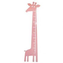 RoomMate Giraf Meetlat Baby & kinderkamer Roze Metaal