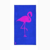 Seahorse Flamingo Strandlaken 100 x 180 cm Badtextiel Blauw