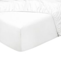 Seashell King - Hoeslaken Uni - 160x200cm - wit Beddengoed Wit Katoensatijn